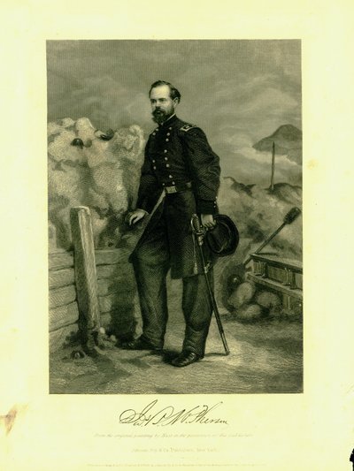 Print of Gen. McPherson in Uniform with a Sword by Thomas Nast